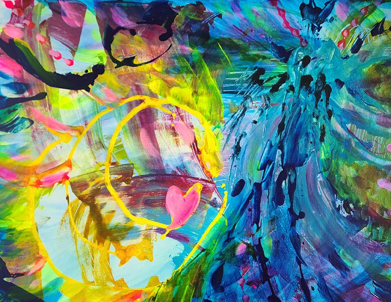 Clash at Twilight 16x20 original Painting - Kelly Andresen Art