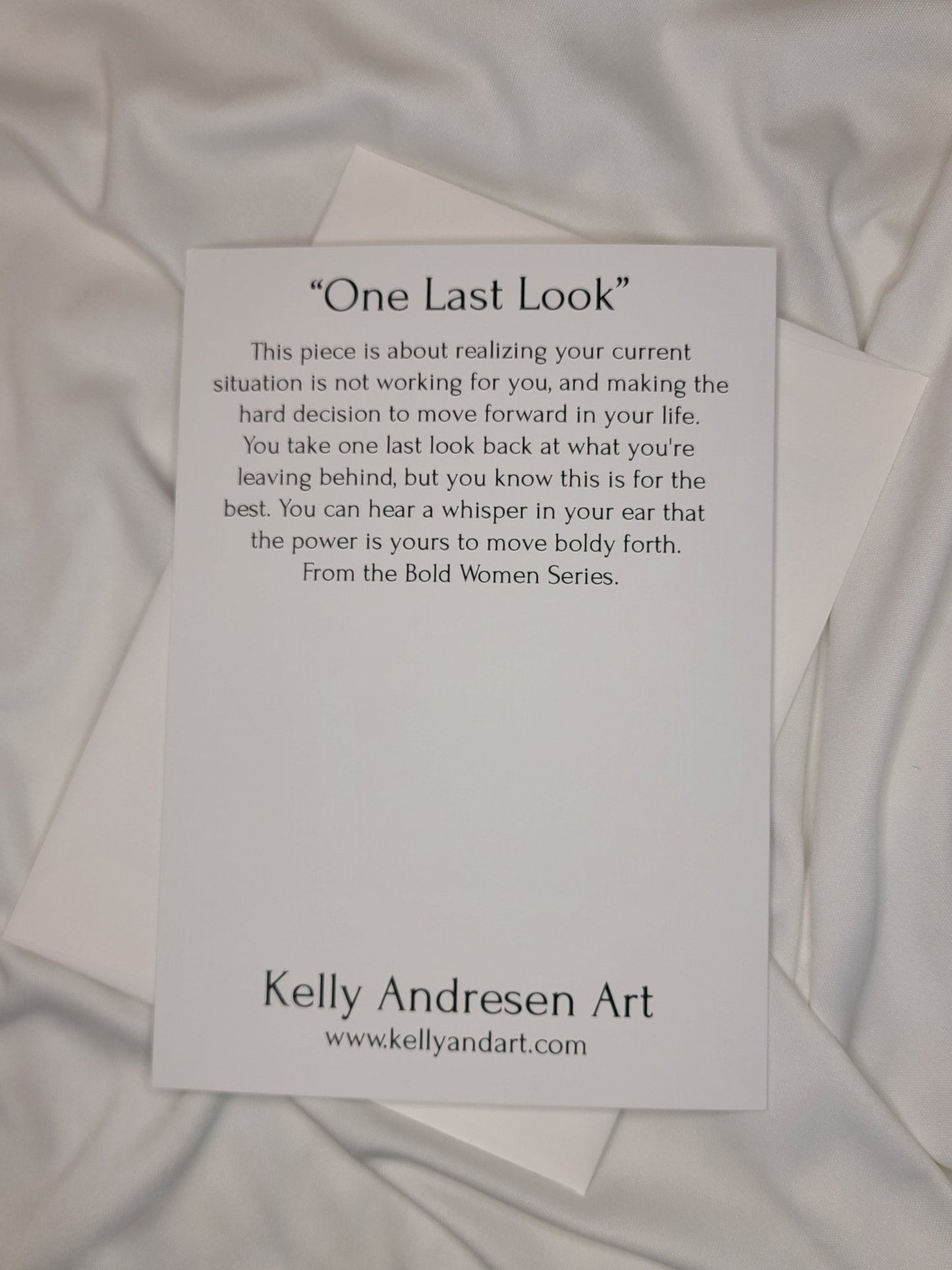 One Last Look Greeting Card - Kelly Andresen Art