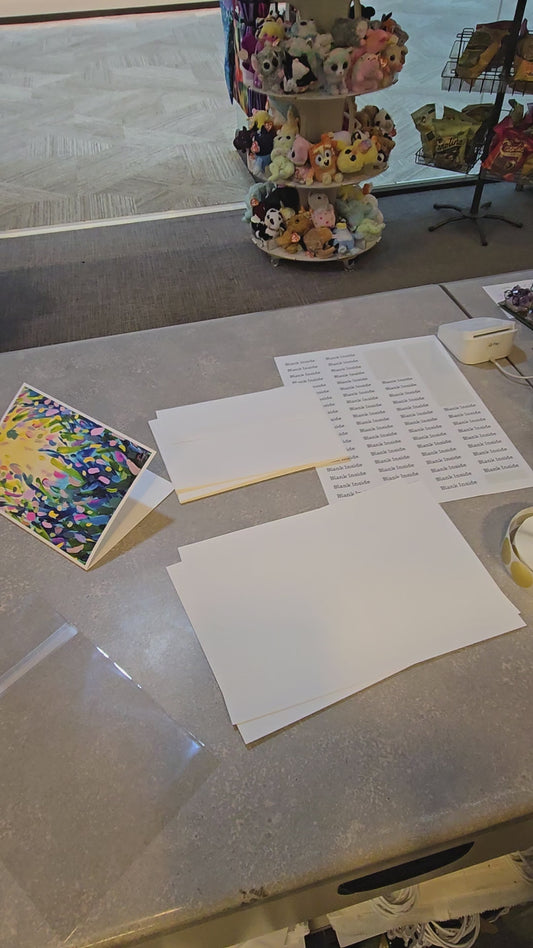 "Spring Symphony" Blank Inside Greeting Card