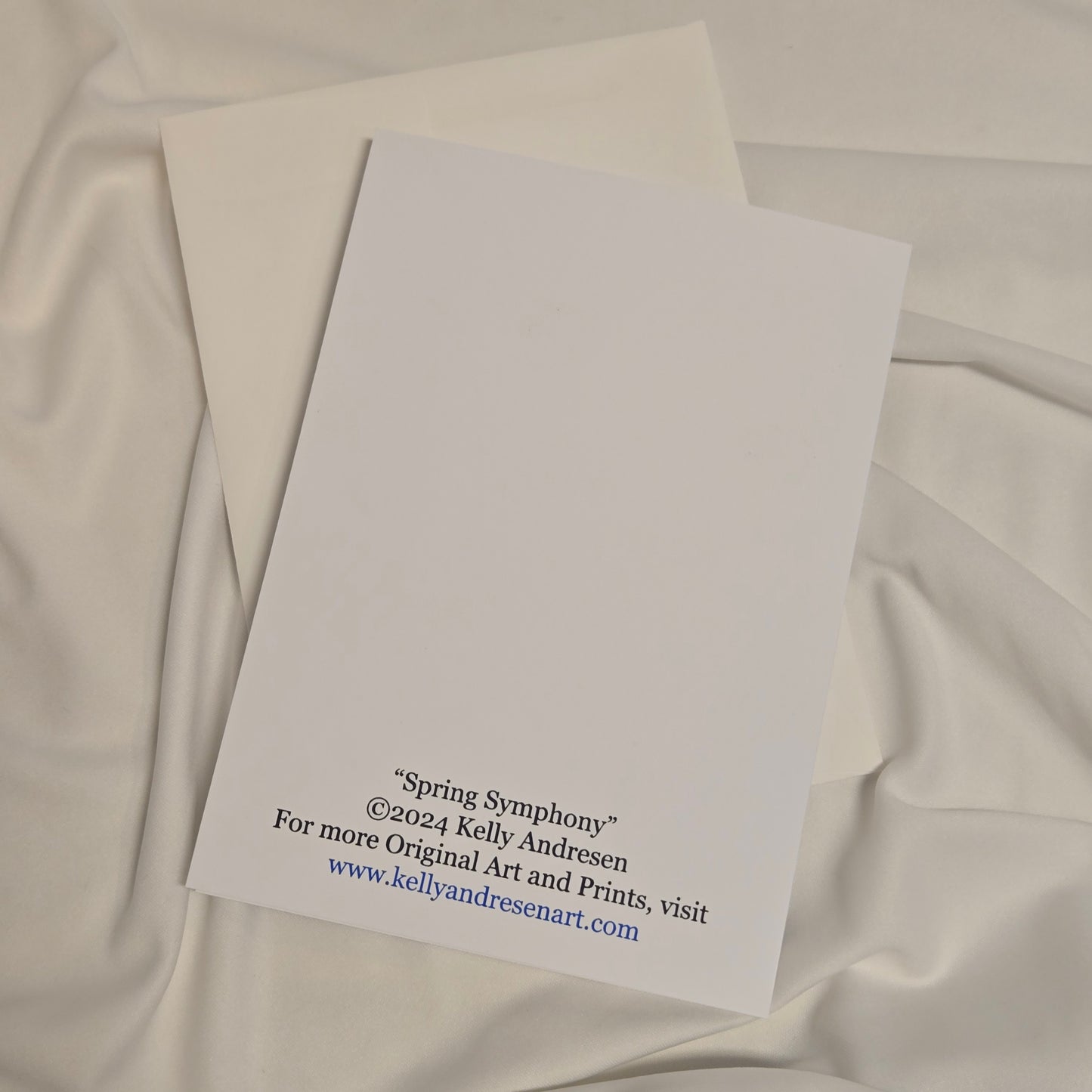 "Spring Symphony" Blank Inside Greeting Card