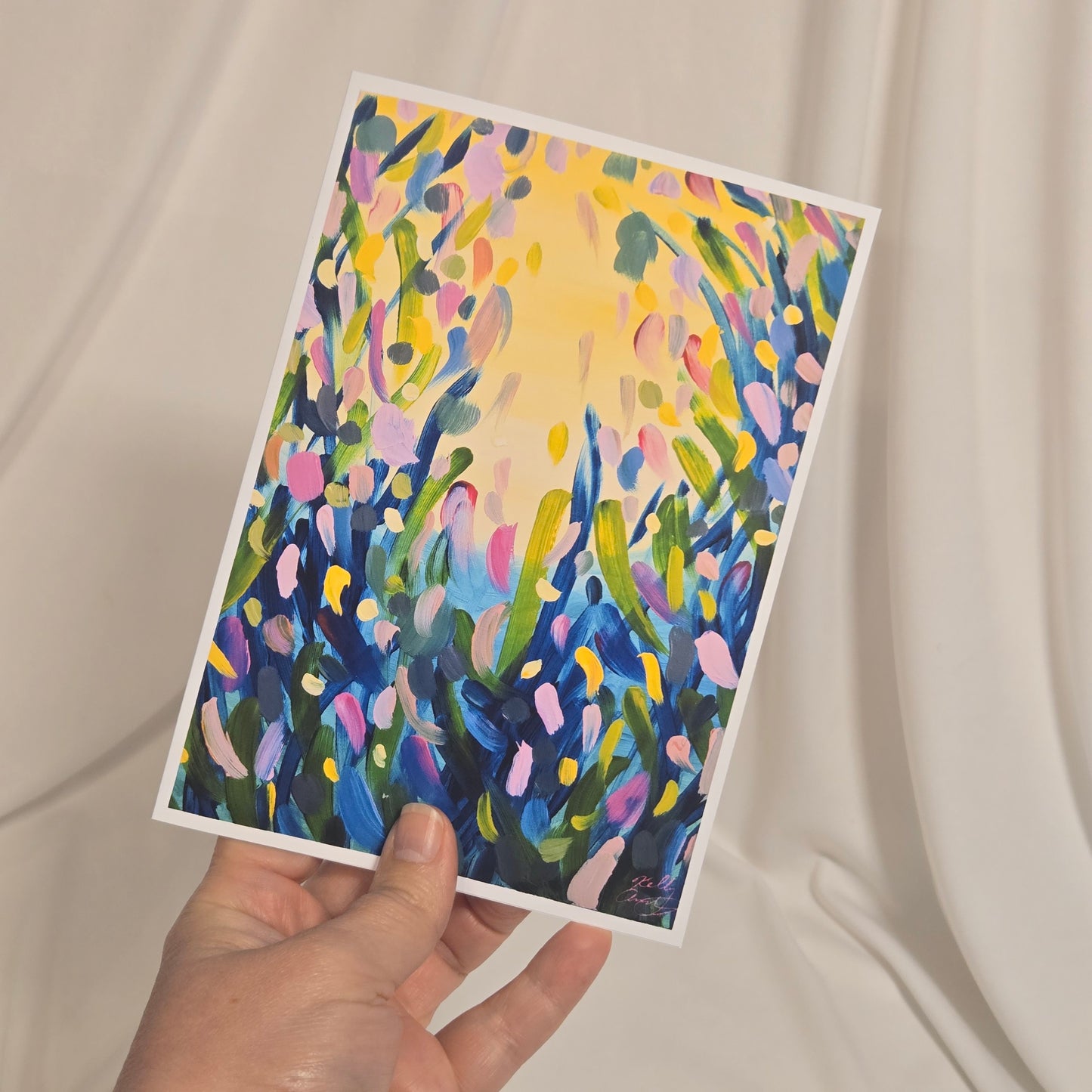 "Spring Symphony" Blank Inside Greeting Card