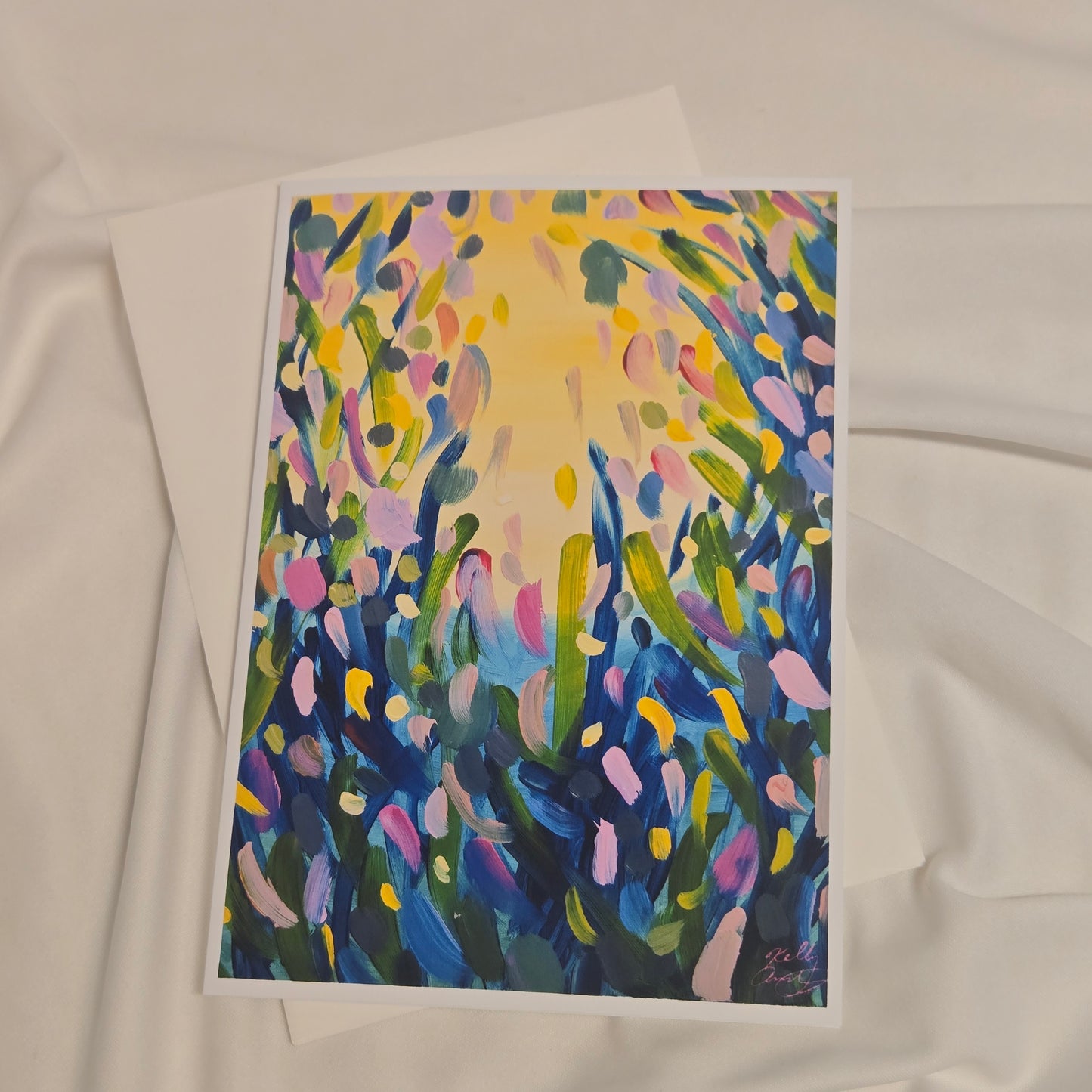 "Spring Symphony" Blank Inside Greeting Card