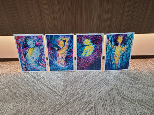 Set Of 4 Bold Women Prints 12" x 18" - Kelly Andresen Art