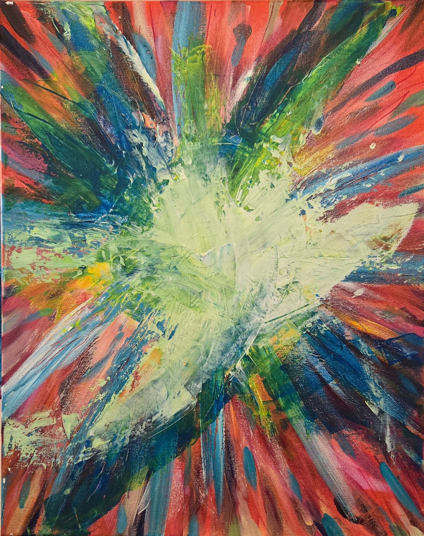 Starburst 16" x 20" Original Painting - Kelly Andresen Art