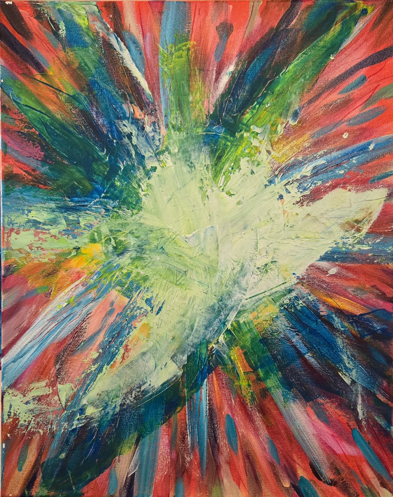 Starburst 16" x 20" Original Painting - Kelly Andresen Art