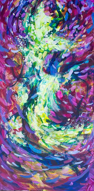 The Spark of Inspiration 24" x 48" Original Painting - Kelly Andresen Art