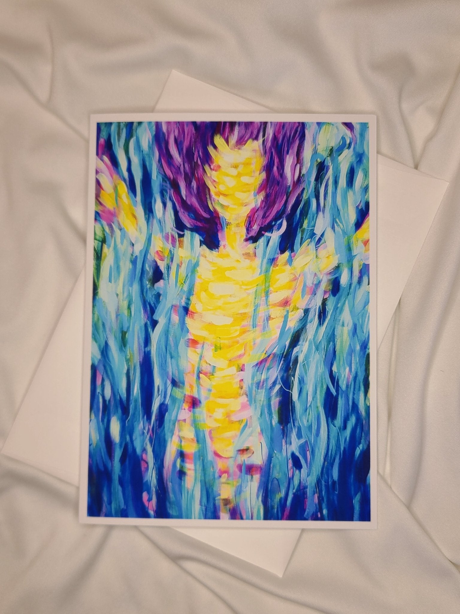 Uplifted Greeting Card - Kelly Andresen Art