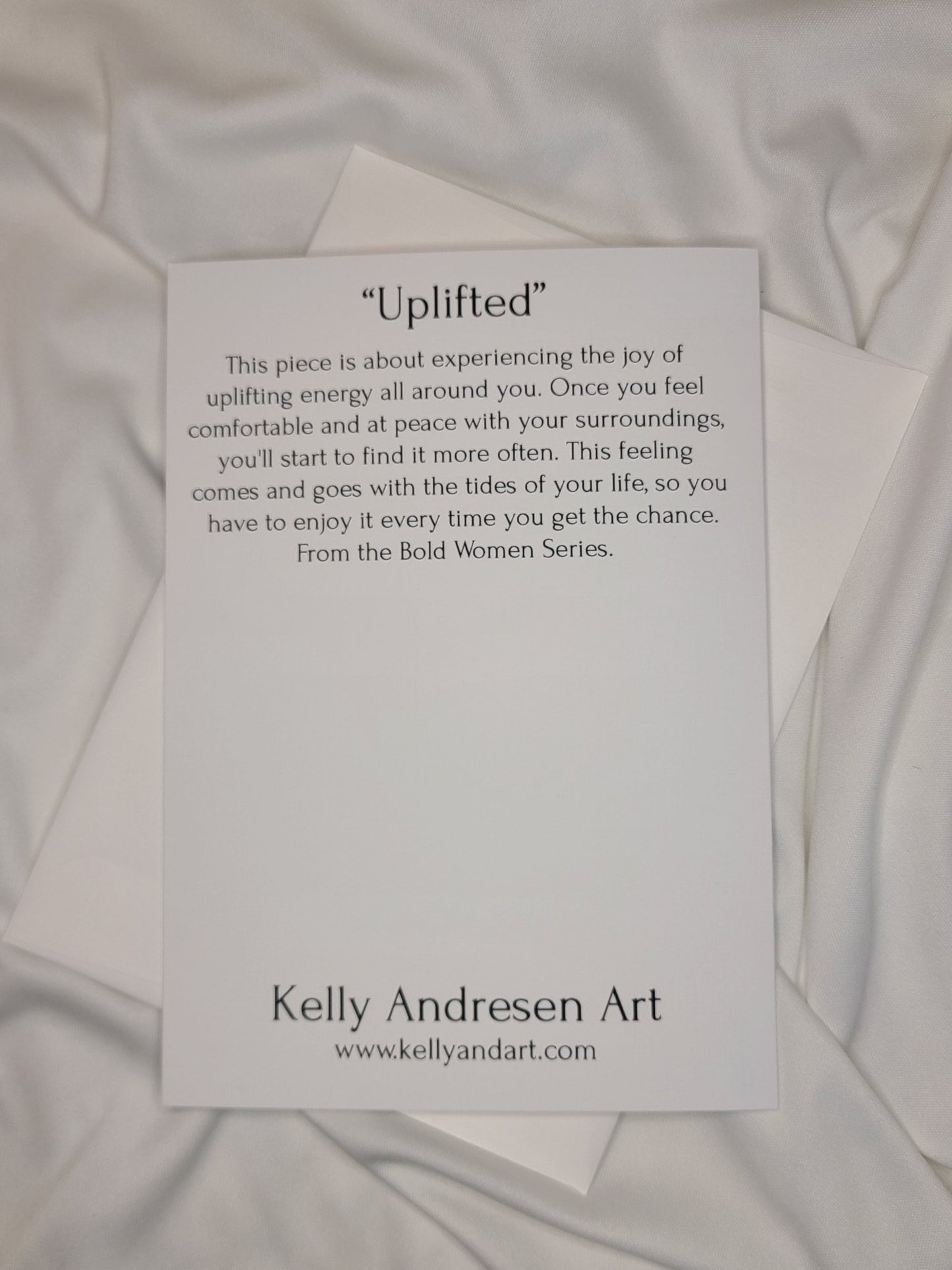 Uplifted Greeting Card - Kelly Andresen Art