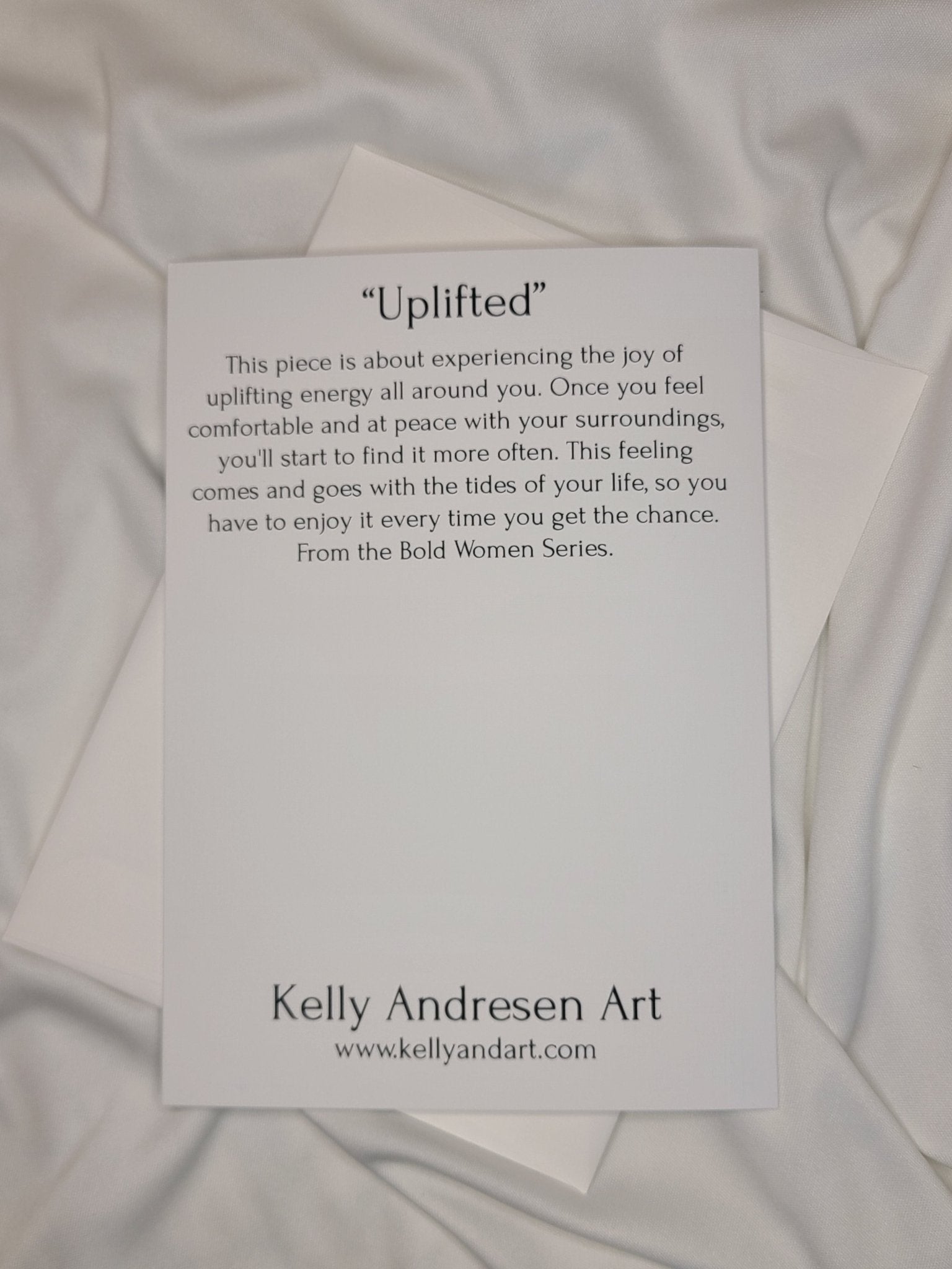 Uplifted Greeting Card - Kelly Andresen Art