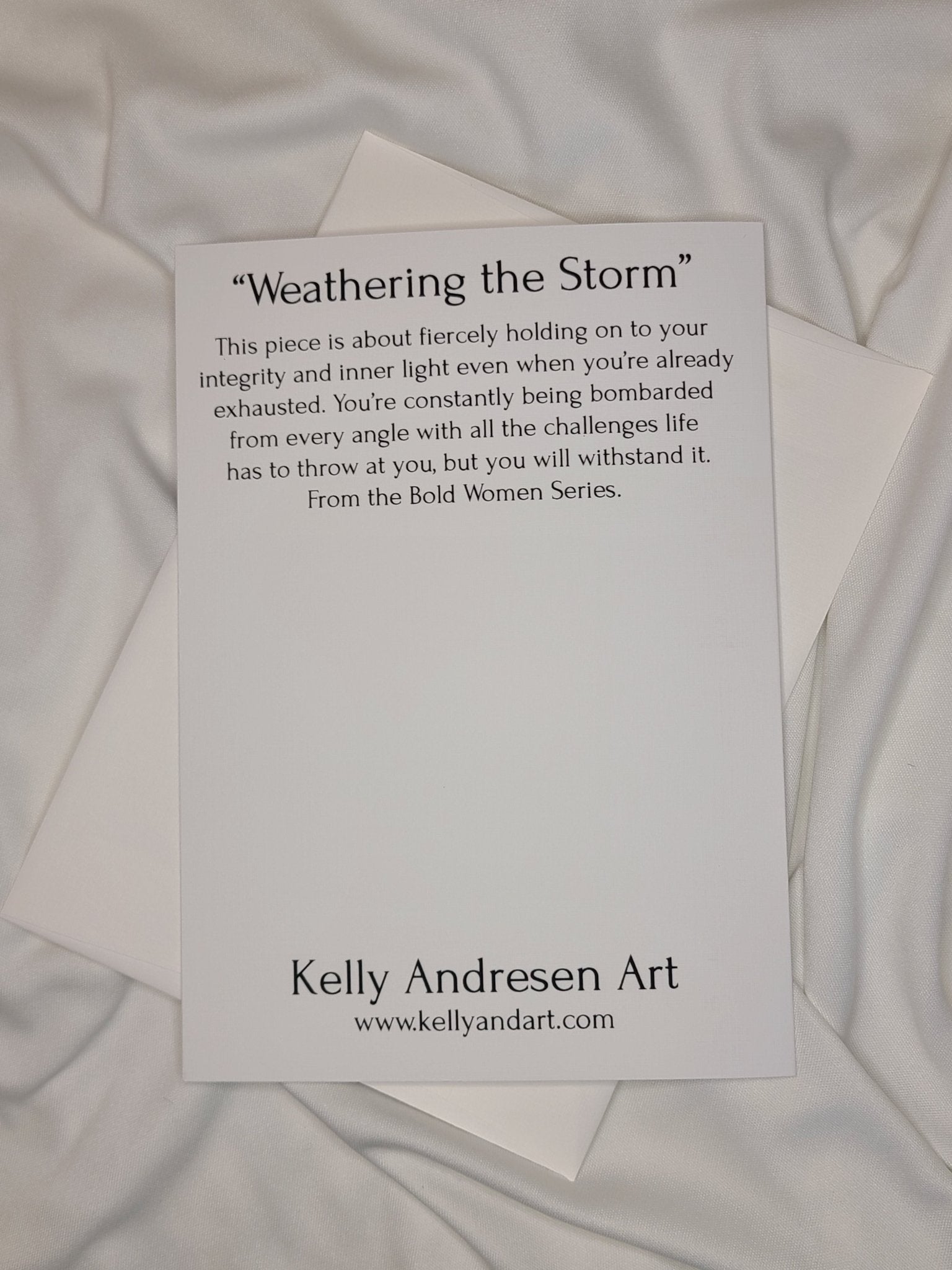 Weathering the Storm Greeting Card - Kelly Andresen Art