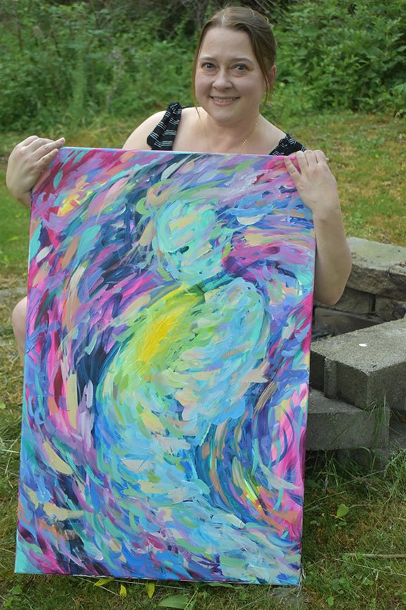 Weathering the Storm Original 24 x 36 - Kelly Andresen Art